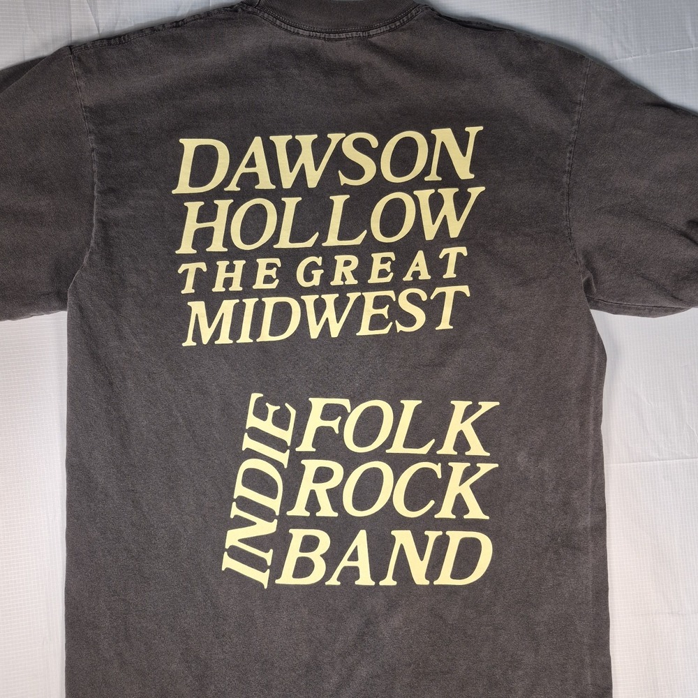Indie Folk Rock Band T-Shirt Dawson Hollow Mens Size S Dk Gray Short Sleeve Crew